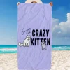 Simon S Cat Microfiber Beach Towel Absorbent Quick Dry Soft Yoga Swimming Resort Mountain Climbing Towel 5