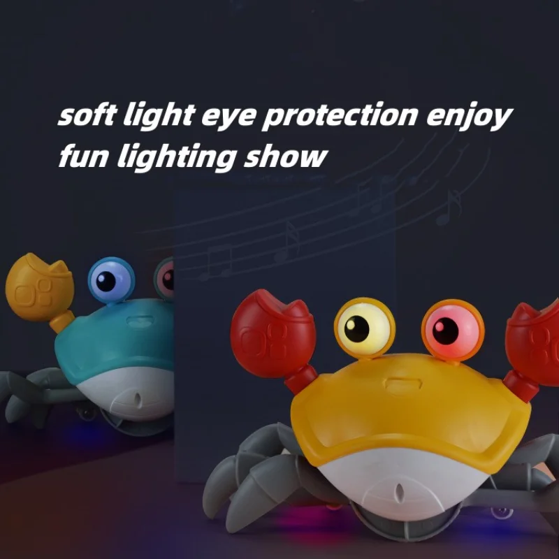 Induction Crawling Escape Crab Automatic Obstacle Avoidance Crab Electric Luminous Music Toys Rechargeable Musical Children Toys 4