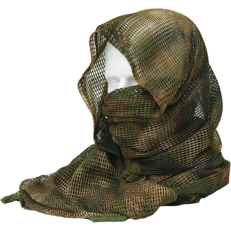 Camouflage Mesh Outdoor Scarf & Head Wrap