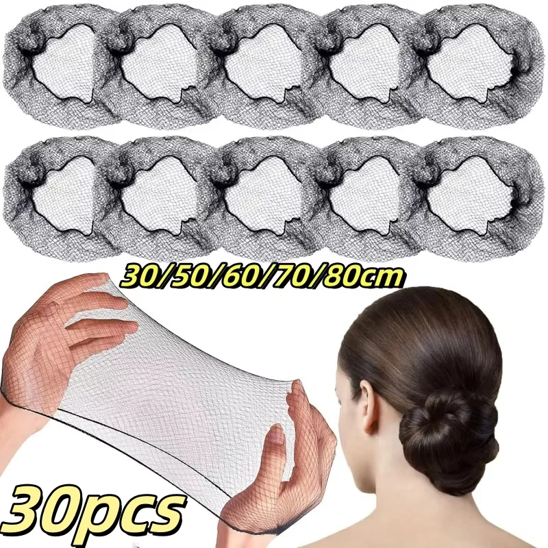 10/30pcs 보이지 않는 번 네트 간단한 스타일 메쉬 네트 통기성 가발 네트 헤어 스타일링 도구 여성 여성 헤어 액세서리