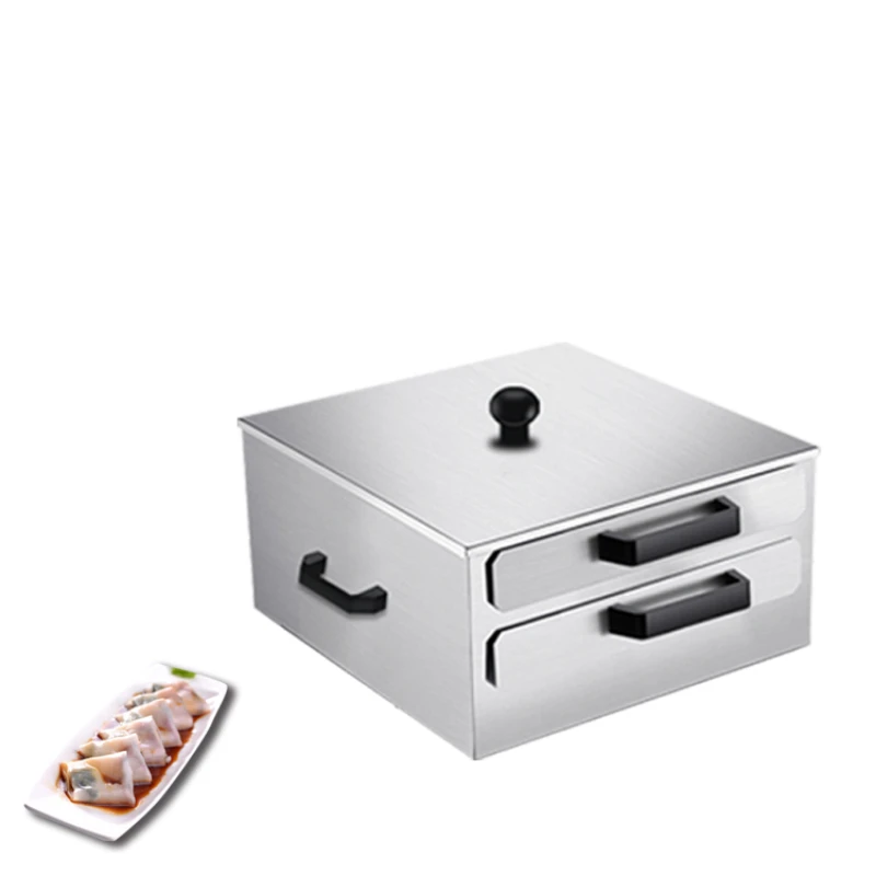 

Electric Rice Noodle Roll Machine Steamer Food Grade Stainless Steel Multifunction 250*300mm 310*320*160MM