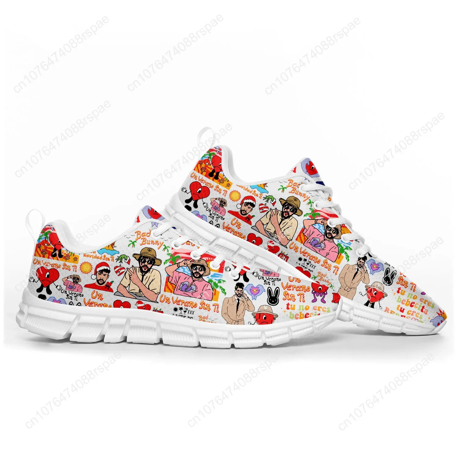 Bad Bunny Hot Hip Hop Rapper Sports Shoes Mens Womens Teenager Kids Children Sneakers Casual Custom High Quality Couple Shoes