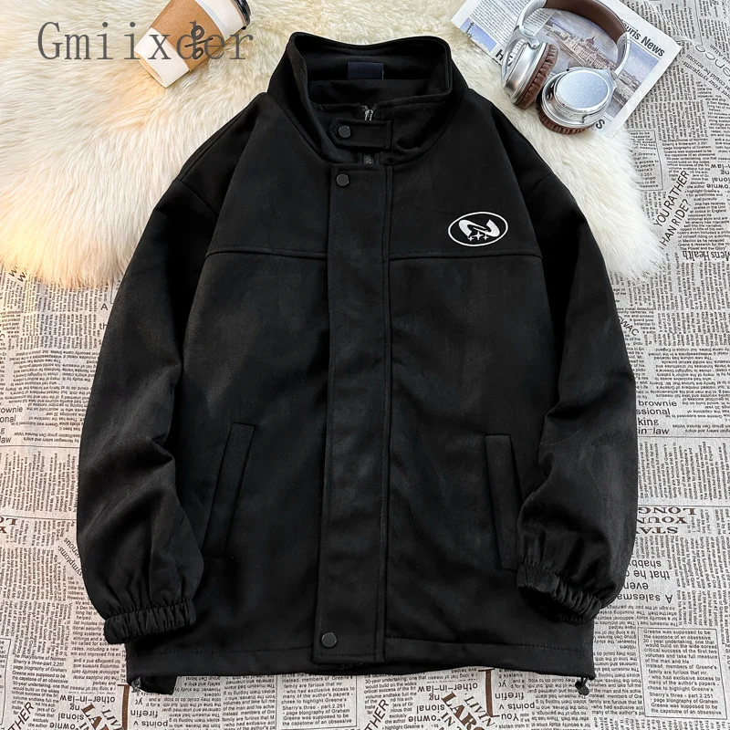 American Functional Varsity Jacket Unisex Mountain Outdoor Hiking Camping Spring Autumn Solid Jacket Men's Windproof Sports Top