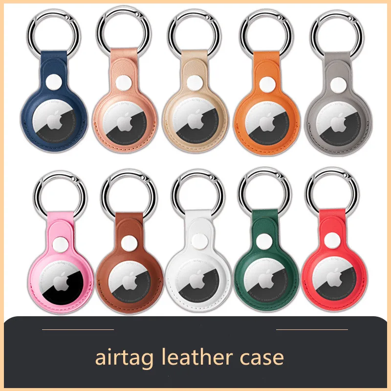 Generic Airtag en cuir porte-clés GPS de protectionde localisation de  traqueur Airtag à prix pas cher