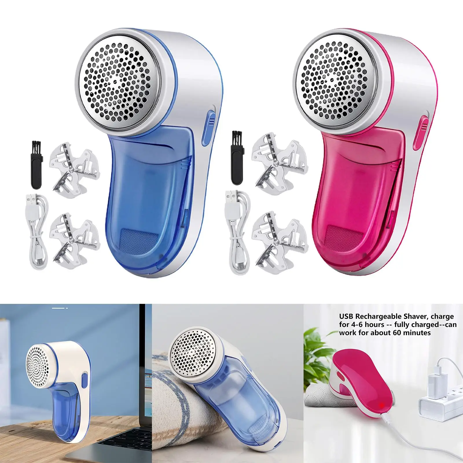 Electric Lint Remover Fabric Shaver Removal Tool Rechargeable Remove Fluff Fuzz Defuzzer for Wool Clothing Bedding Cashmere 4