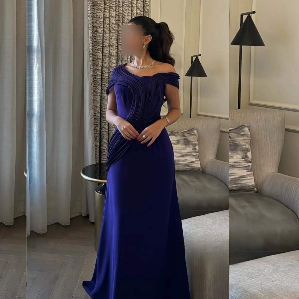 Lace Long Sleeves Formal Bespoke Occasion Gown Evening Dresses Prom Pastrol Unisex Jersey Retro Dubai Saudi Arabic Customized main image 0