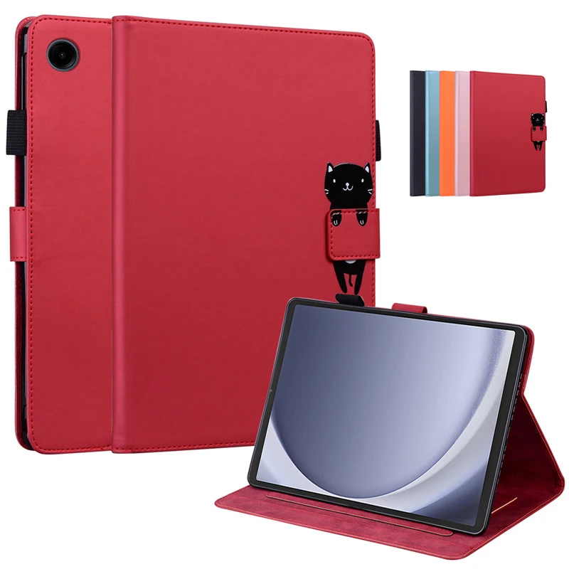 Magnético para Samsung Galaxy Tab a9 Plus Bonito Tablet Cover Carteira de Livro Stand Case 2023 Case