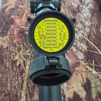 Marcool Scope DOPE Sticker Scope Sticker Recording drop Yellow 10pcs/20pcs 2