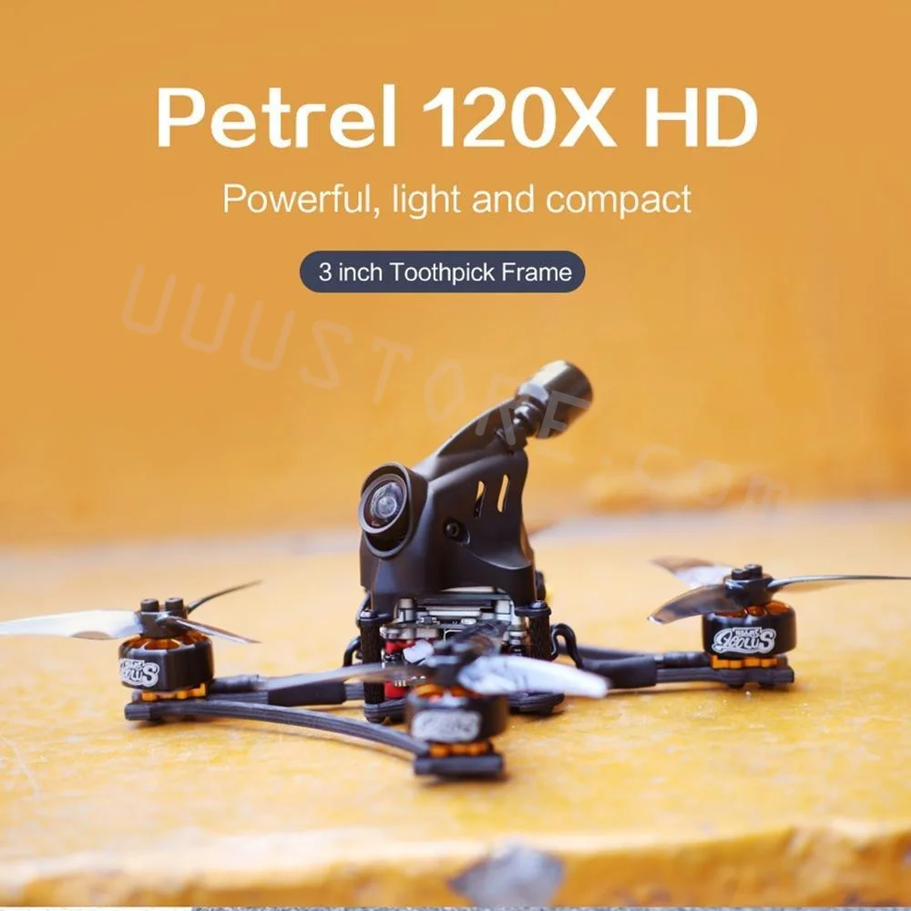 HGLRC Petrel 120X HD F722 Zeus25 AIO CADDX Vista Nebula Nano 1404 KV3600 4S 3inch Digital FPV Toothpick Racing Drone Quadcopter 6