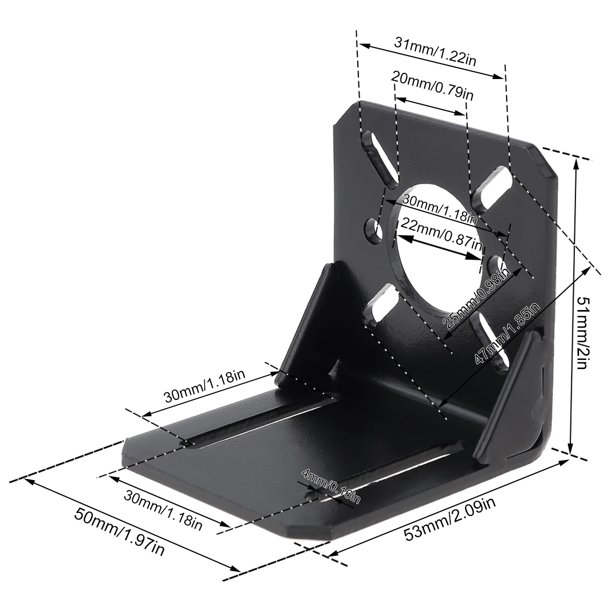 775 Motor Mounting Bracket Universal Straight Plat Fixing Mounting Bracket for 750/755/775/795/895 DC Motor 28/35/42 Stepper