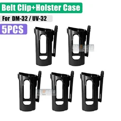 Pack of Walkie Talkie Belt Clips - Durable Radio Holder Case with Holster Clip (5PCS - Clip - Case)