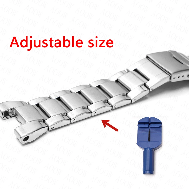 Pulseira de para Casio Acessórios de Metal Coração de Aço G-shock Gst-w300 400g B100 210 S100d S110d W110 Aço Inoxidável - Image 2