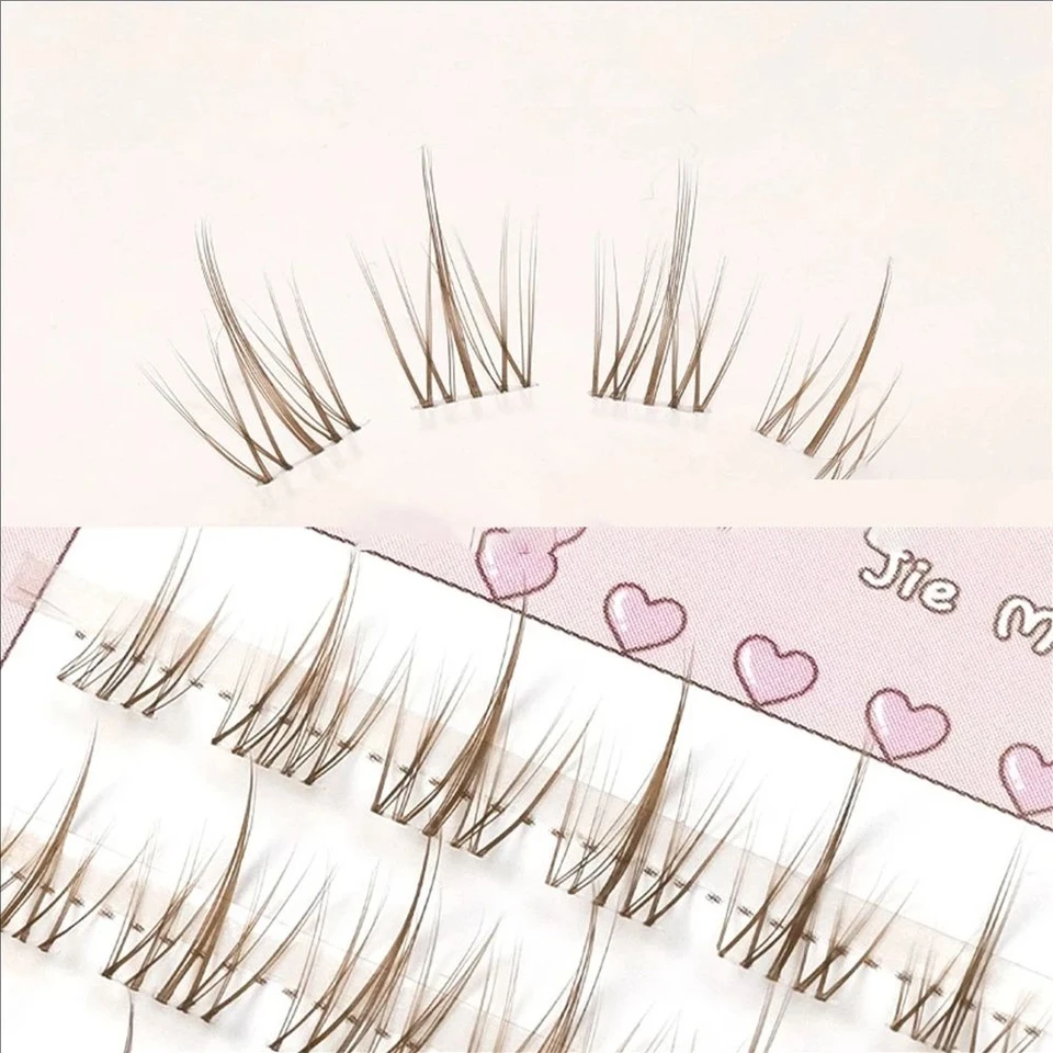 Natural Brown Sunflower Anime False Eyelashes