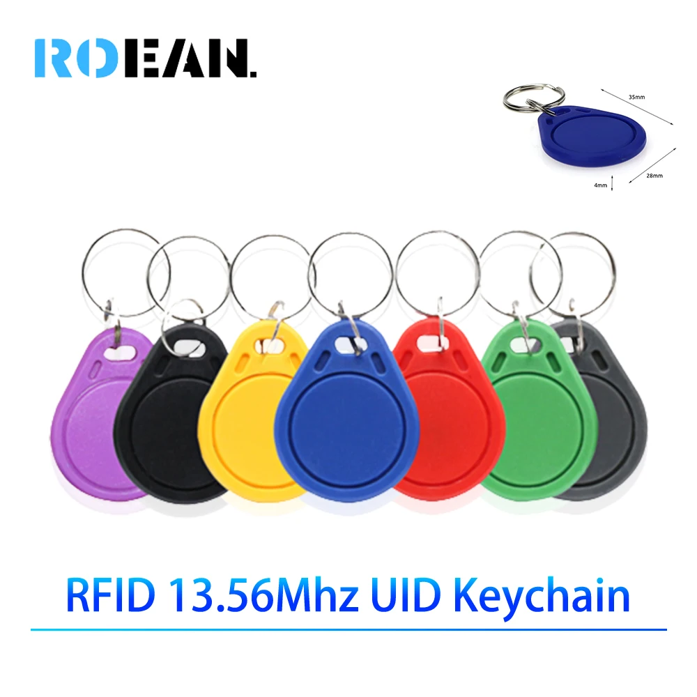 5/10PCS 13.56Mhz Smart Chip Card NFC Rewriteable Copy Tag 1K S50 Copier  Clone Badge RFID Duplicator CUID Changeable Keychain