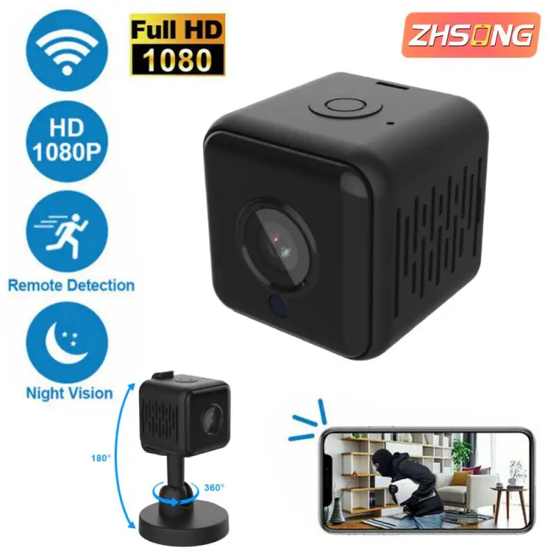 ZHSONG Mini Camera WiFi Wireless Mini Surveillance Home Security Protection Camcorder Indoor 1080P Night Version Mini Camcorders