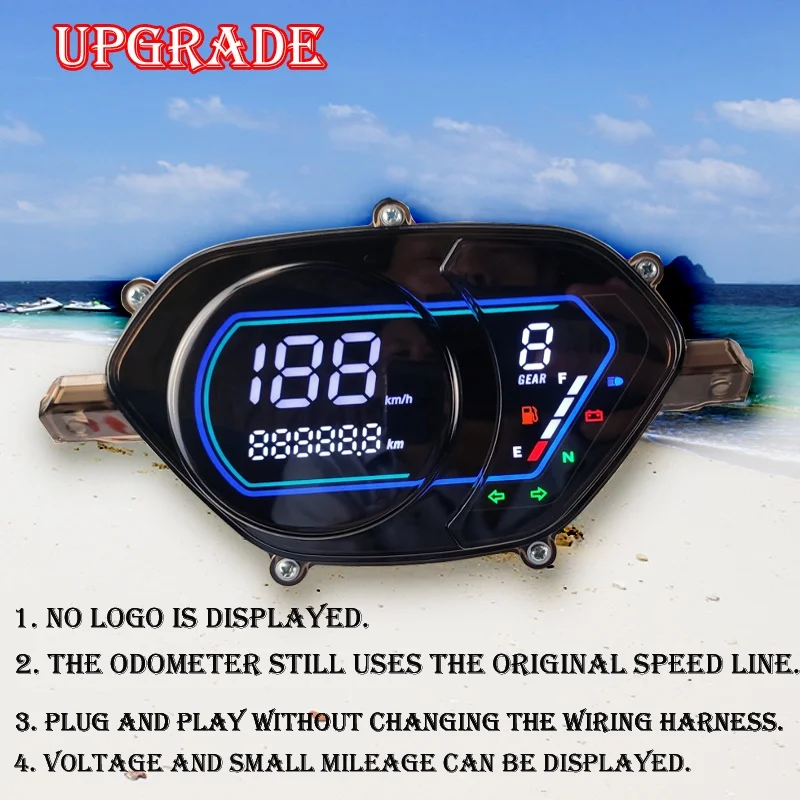 For SUZUKI Viva R 115 SMASH115 FI SMASH V115 FI Full Led Digita