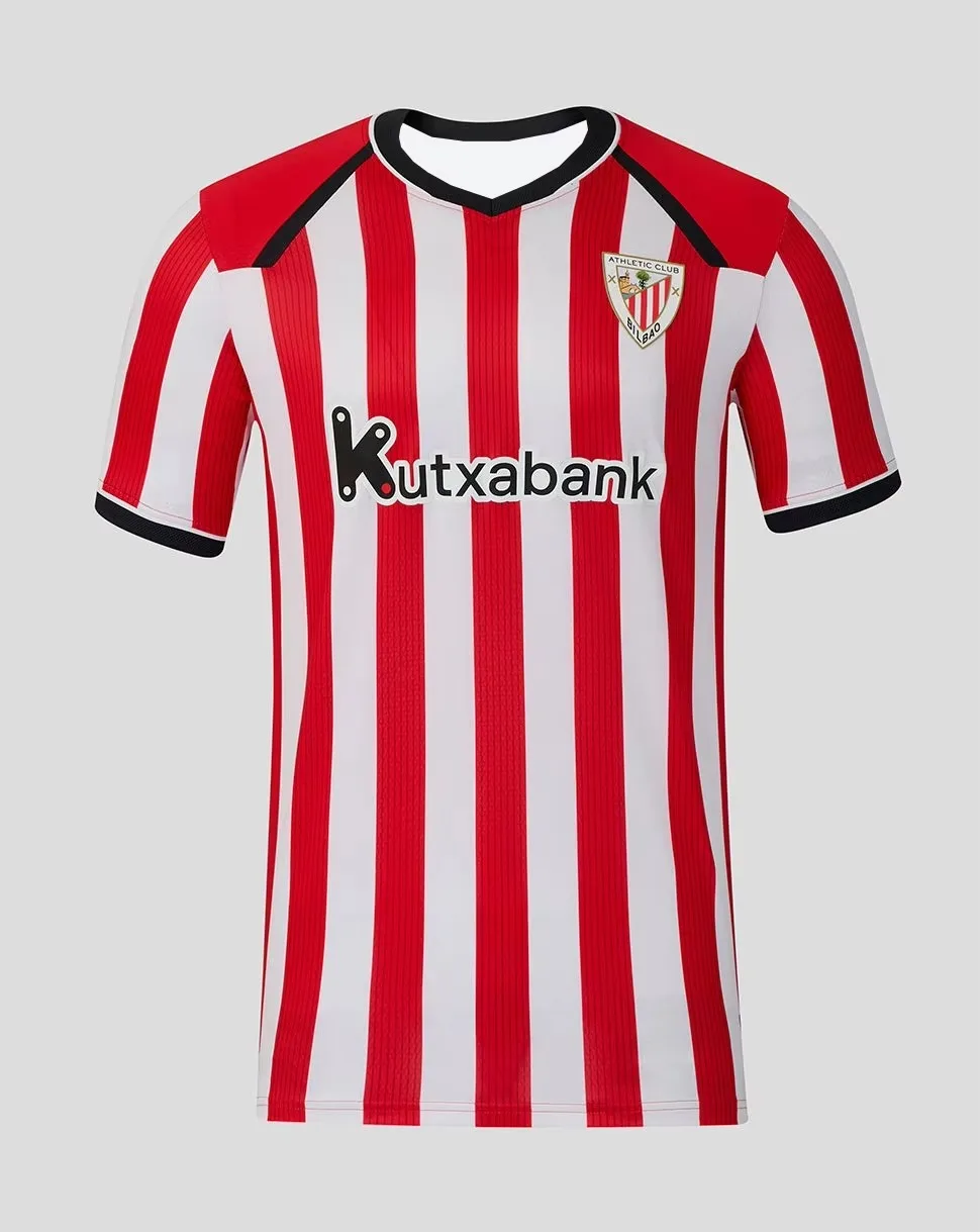 2026-27 Neues Athletic Bilbao Herren 3D-Druck Fußballtrikot Y2K Oversized Familien-Freizeit-T-Shirt Geeignet für den täglichen Familien-Matching-Look