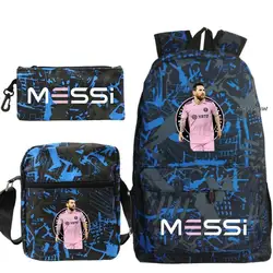 Messi Backpack Messi High Capacity Waterproof College Backpack Women Men Laptop School Bags Boys Girl Travel Book Bag