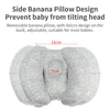 Baby Stroller Pillow Car Seat Head Fixed Neck Pillows Bend Shape Sleeping Protection Headrest Cushion Infant Anti-head Mat 3
