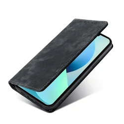 Premium RFID Blocking PU Leather Wallet Case with Magnetic Flip Closure and Card Holder for Honor90 Smart 5G (Black)