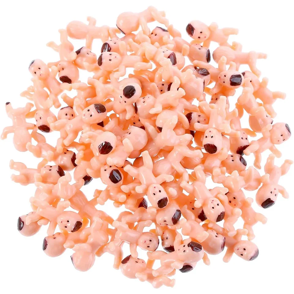 Bomboniere Baby 100 Mini Bambini In Plastica Per Baby Shower - Gioco