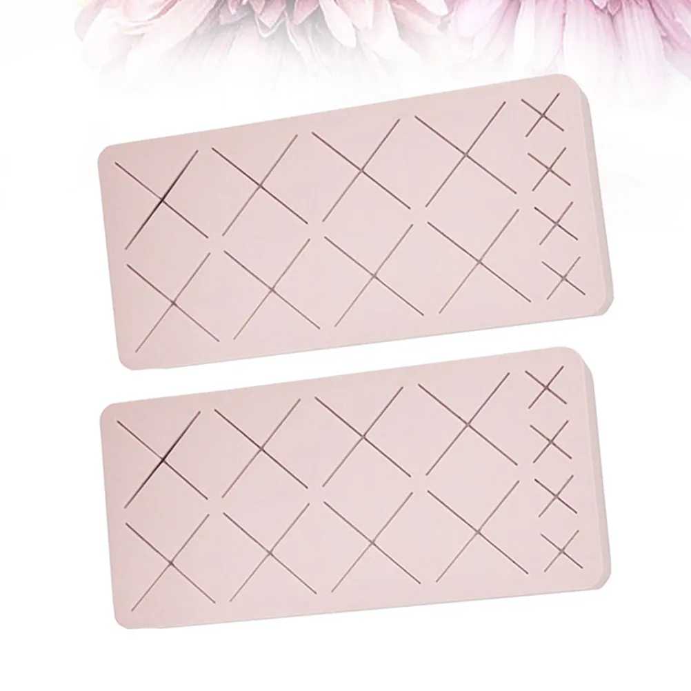2Pcs 멀티 슬롯 립스틱 홀더 눈썹 연필 정리함 실리콘 메이크업 보관 랙 드레싱 테이블 화장대용