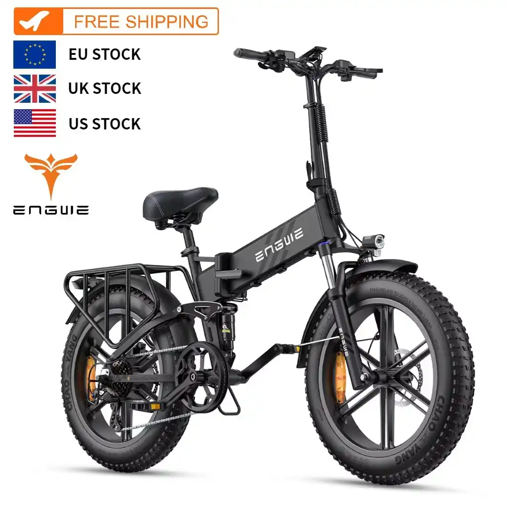 うさ EU Warehouse 2.0 Fat Tire Electric Bike 20inch 52V16AH