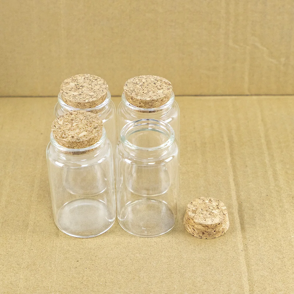 90ml 맞춤형 공예 바이알 거친 곡물 밀폐 용기 리필 가능 여행 항아리 크리스마스 장식 선물 병 24 개