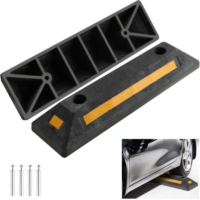 Parking Aids Parking Stoppers Garage Floor Stopper Vehicle Gadget for Protecting Car Garage Wall Driveway Stopper 2Pcs