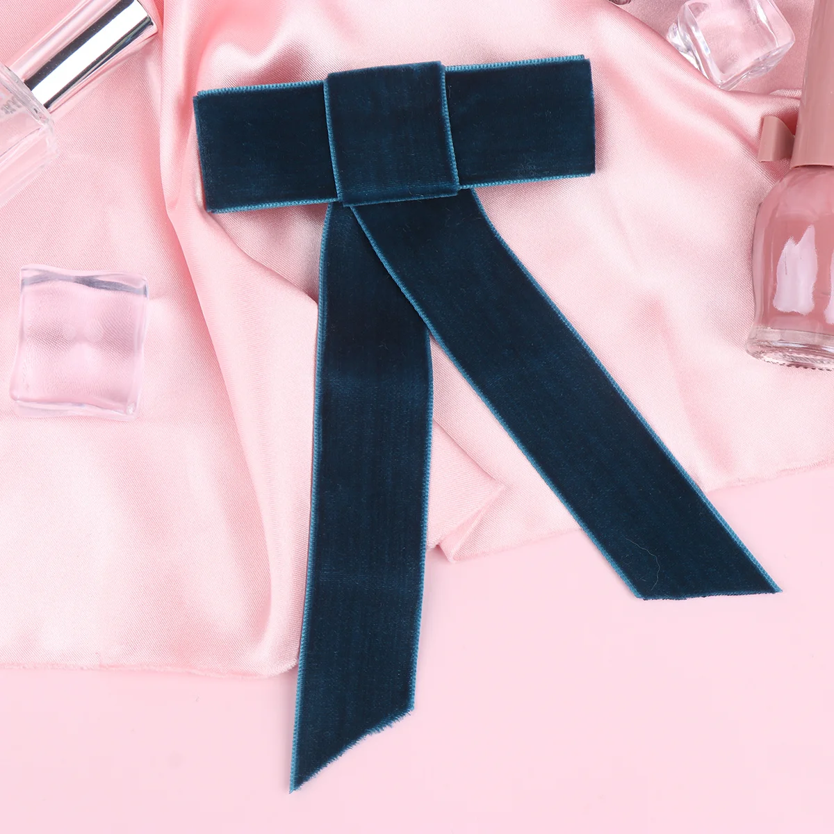 

Large Bow Hair Clips Bowknot Hair Barrettes Satin Ribbon Ponytail Hair Bow Clips for