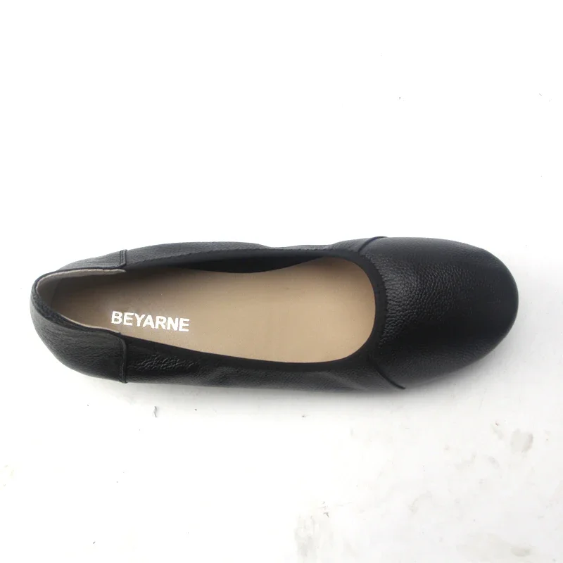 Genuine Leather Women Flats Fashion Pointed Toe Ladies Ballet Flats Brand Designer Ballerina Woman Flats Shoes women shoes,women flats