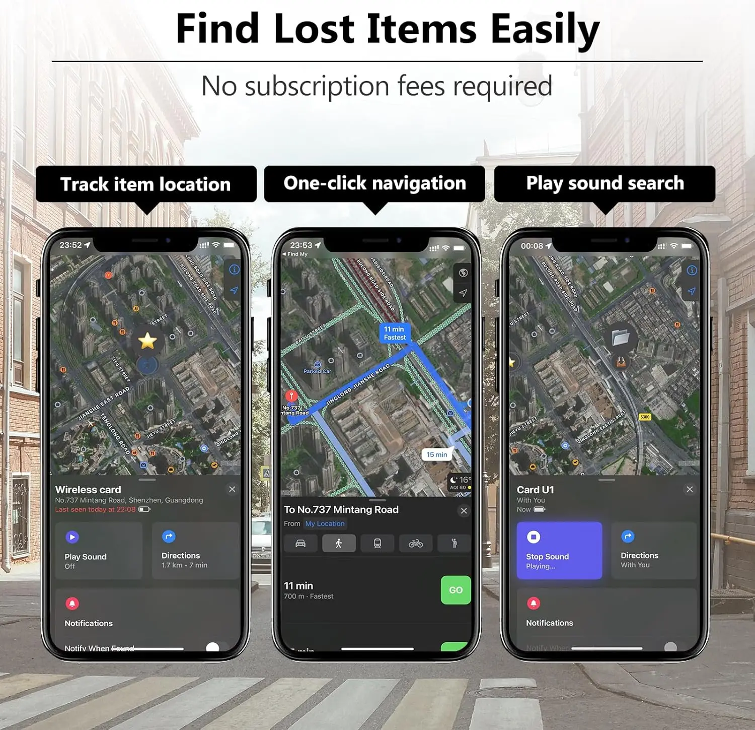 Smart GPS Tracker Waterproof Ultra-thin Card Locator Wallet Passport Anti-loss Device Mobile Keys Pet Elderly Kids for Find My