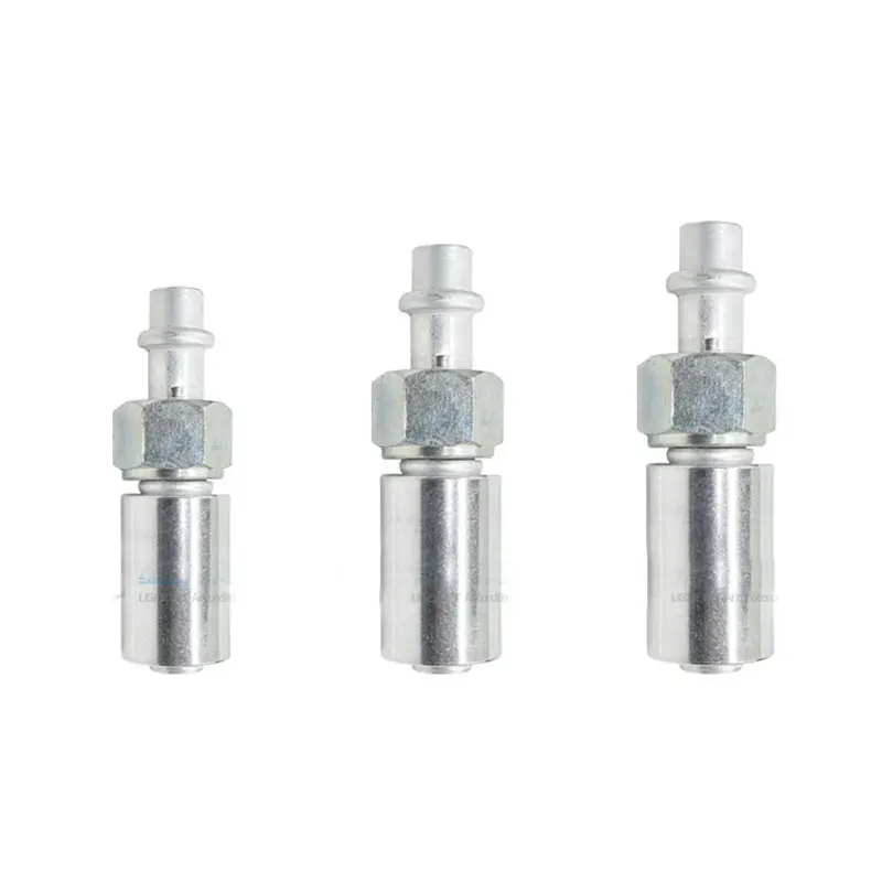 

High Strength Aluminum Alloy Car Air Conditioning Pipe Joint Straight Connector R12 Ordinary Pipe Head 1pc