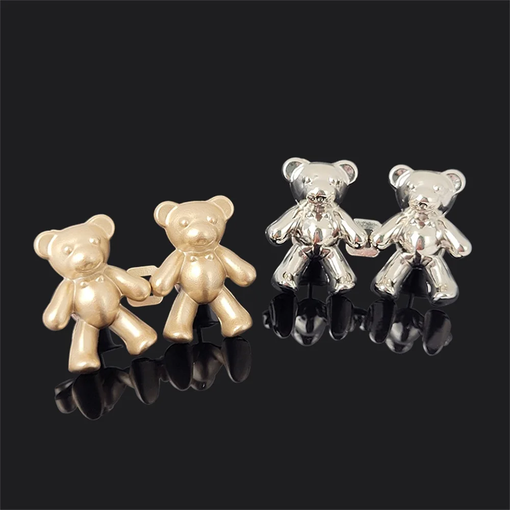 2Pcs Bear Shaped Jean Waist Buckle Adjustable Snap Pants Attacher