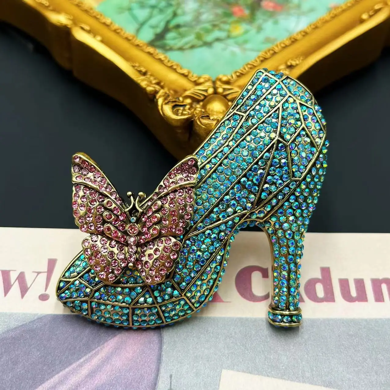 Cinderella Shoe Crystal Decoration  Cinderella Heel Decoration - 1pc  Lead-free Glass - Aliexpress