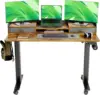Standing Desk with Drawers, Stand Up Electric Standing Desk Adjustable Height, Sit Stand Desk with Storage Shelf 1