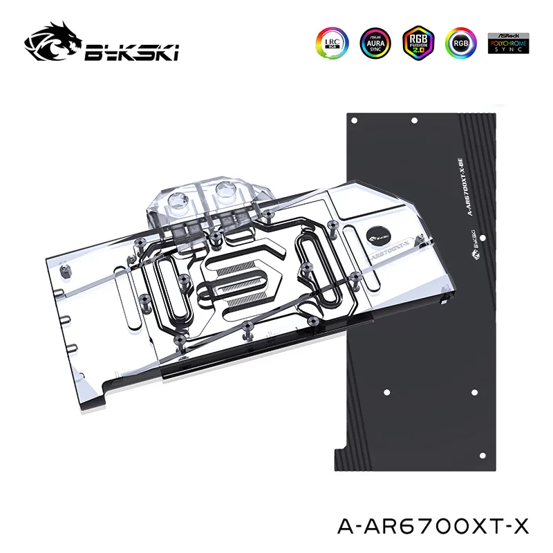 Bykski Computer Water Block Compatibile Asrock Radeon Rx 6700 Challenger Pro Dispositivo Di Raffreddamento Della Scheda Video, A-Ar6700Xt-X