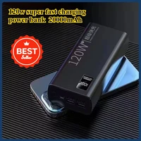 120W Super Fast Charging Power Bank 20000mAh Large Capacity Digital Display Typec Two-way Fast Charging Mobile Power Supply 1