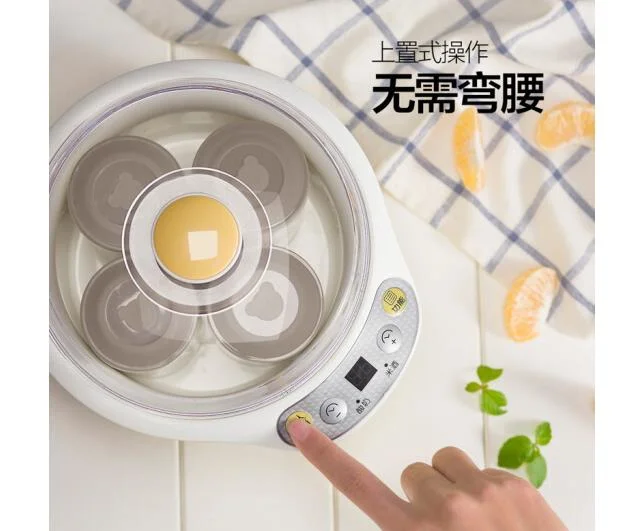 Bear household Yogurt Machine Home Automatic Rice Wine maker Stainless Steel Liner Ceramic 4Cups 1L SNJ-B10K1 smart timing