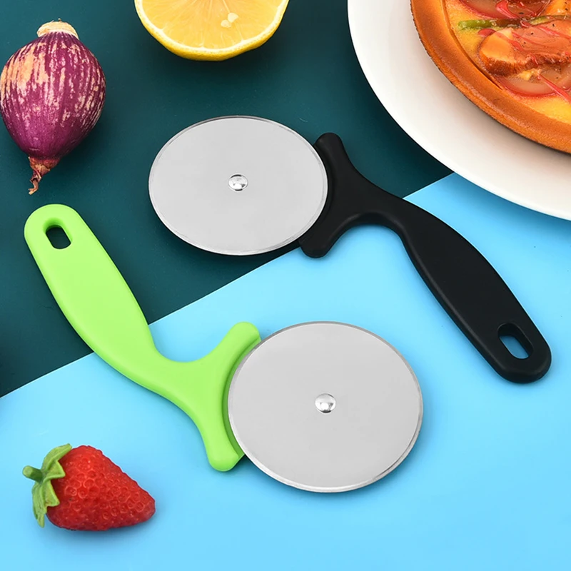 Stainless Steel Pizza Cutters Pastry Roller Cutter Pizza Knife Cookie Cake Roller Wheel Scissor Bakeware Kitchen Accessories
