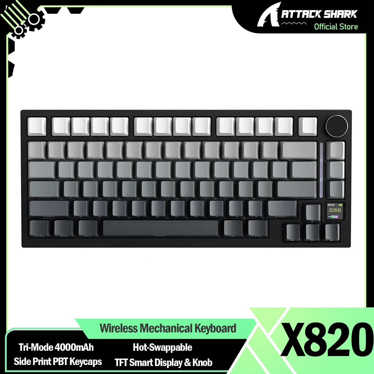 MAMBASNAKE × ATTACK X820 ULTRA キーボード Amazon | MAMBASNAKE×ATTACK SHARK X820ULTRA カスタム