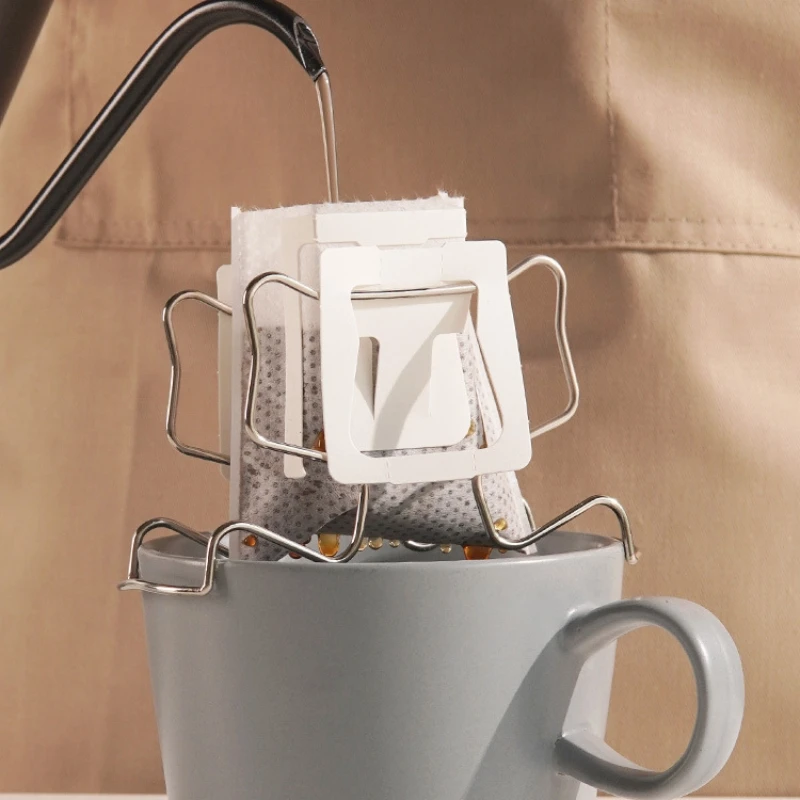 

1PC Coffee Filter Holder Portable Reusable Outdoor Tea Filters Dripper Baskets Coffee Ear Drip Filter Paper Bag Shelf