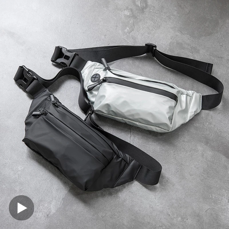 Men Women Waist Pack Waterproof Belt Bum Hip Belly Running Sport Shoulder Crossbody Handbag