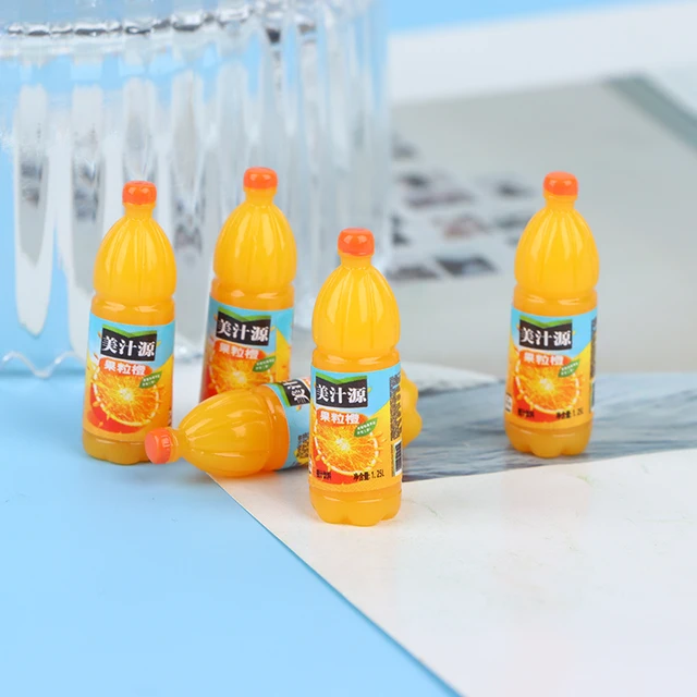 5pcs 1:12 Dollhouse Miniature Fruit Drinks Model Kitchen Food Accessories For Doll House Decor Kids Pretend Play Toys 6