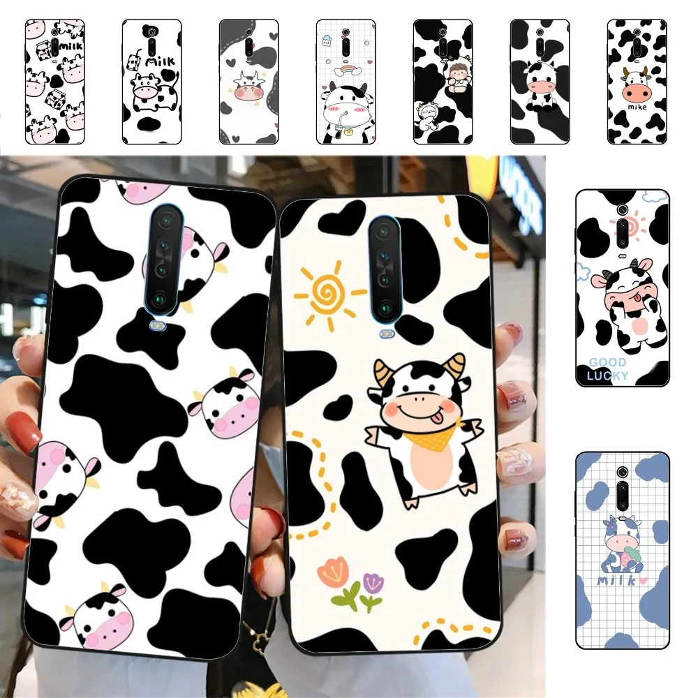 

Cartoon Cow Phone Case For Redmi 5 6 7 8 9 10 plus pro 6 7 8 9 A GO K20 K30 K40 pro plus F3 Fundas