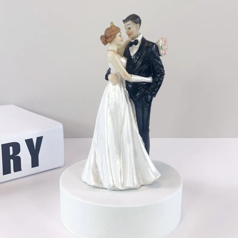 

Свадебное украшение из смолы для невесты и жениха, украшение для десерта, свадебный сувенир, свадебный подарок для пары