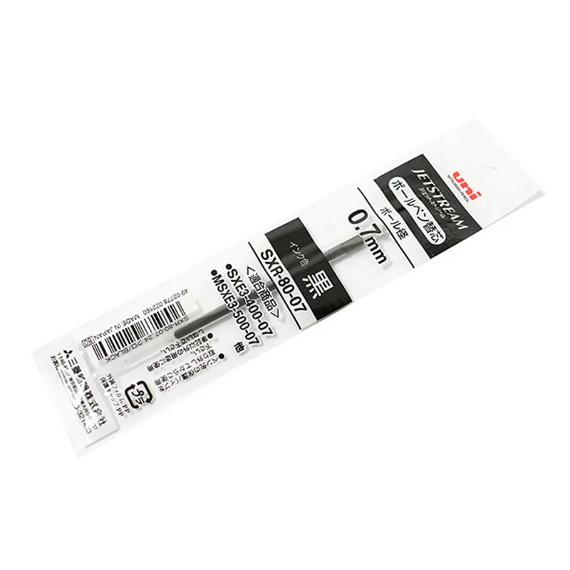 4pcs Uni SXR-80-07/05 Refills for MSXE5-1000-07/0.5 Ballpoint Pen 4 colors Excellent smoothness in writing 5