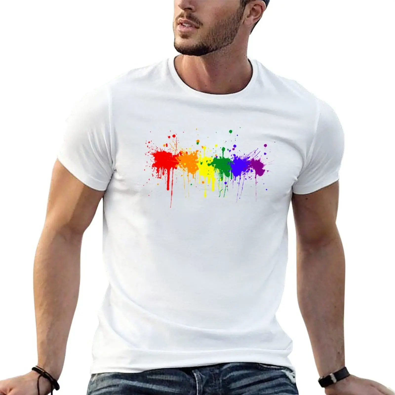 

Pride - Paint Splatters T-Shirt hippie clothes sports fans heavyweights heavyweight t shirts for men