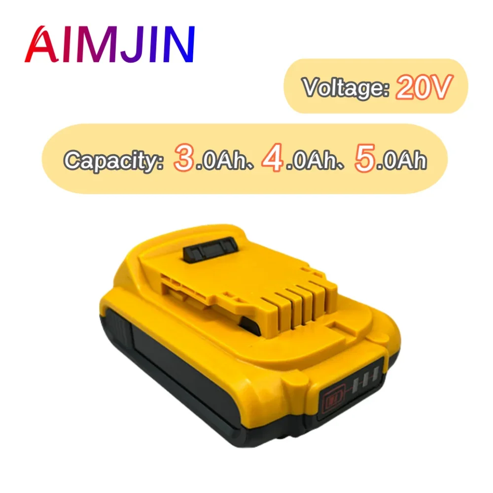 

20V 3.0Ah/4.0Ah/5.0Ah Li-ion Rechargeable Battery For DeWalt DCB180 DCB181 DCB182 DCB206 Wireless power tool battery replacement