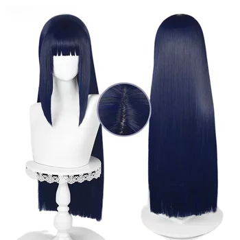 Parrucca sintetica Nuovo! Parrucche cosplay Anime Hyuga Hinata capelli sintetici lisci Neat Bang